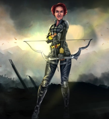 BLACK WIDOW I AM - MARVEL HERO CUSTOM ARTWORK , Blackwidow, Marvel Custom Drawing, Marvel Hero, Marvel hero Customized Portrait, Marvel Personalized Digital Portraits, Marvel Universe, product:turn-me-marvel-hero