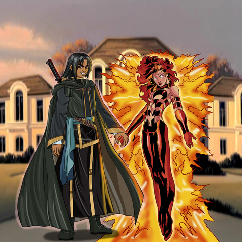 Spectre and Dark Phoenix-The strongest couple in the Universe , DC hero, product:turn-me-dc-hero, Spectre and Dark Phoenix, strongest couple