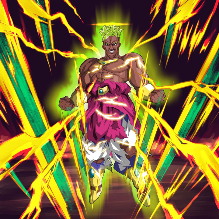 Overflowing Power - Dragon Ball Custom Anime Portrait , Broly, Dragon Ball Custom Anime Portrait, Overflowing Power, product:turn-me-saiyan, Super Saiyan