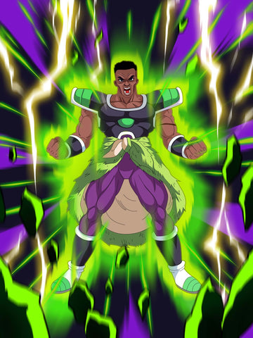 Blood Bath - Dragon Ball Art From Photo , Blood Bath, Broly, Dragon Ball Art From Photo, product:turn-me-saiyan, Super Saiyan