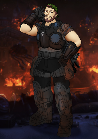 Brave Soldier , Brave Soldier, Dom, Dominic Santiago, Gears of war, product:turn-me-hero