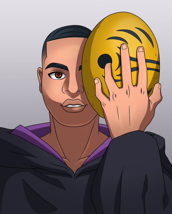 The Risk Of Carrying Hate - Naruto Portrait Illustration , naruto, Naruto Portrait Illustration, Obito, product:turn-me-ninja, The Risk Of Carrying Hate