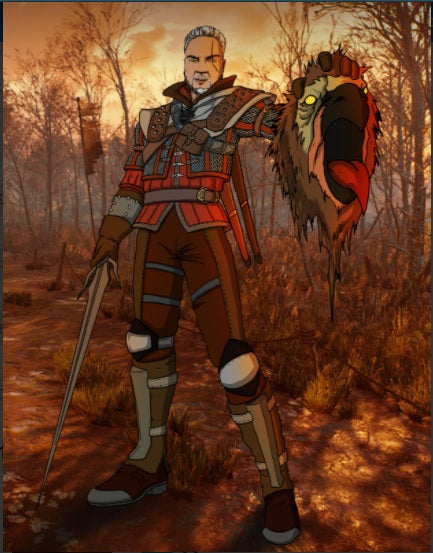 I BELIEVE IN MY SWORD - THE WITCHER CUSTOM ARTWORK , Geralt of Rivia, product:turn-me-other, The Witcher