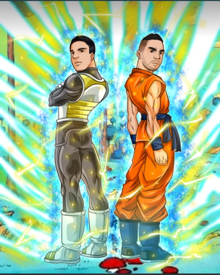 THAT TIME IS OVER - DRAGON BALL CUSTOM ARTWORK , Dragon Ball, Dragon Ball Anime Portrait, Dragon Ball Cartoon Illustration, Dragon Ball Custom Anime Portrait, Dragon Ball Custom Drawing, Dragon Ball Customized Portrait, Goku, Goku SS4, product:turn-me-saiyan, Vegata