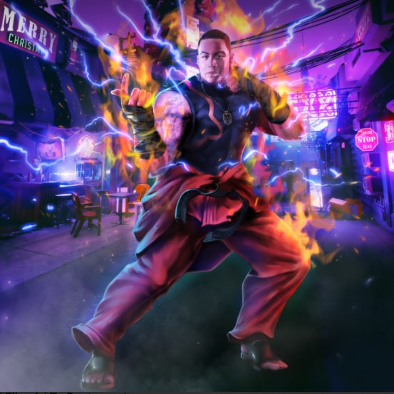 TRUE FIGHTER - STREETFIGHTER CUSTOM ARTWORK , Ken Streetfighter, product:turn-me-other-gold, Street Fighter, Street Fighter Custom Anime Portrait