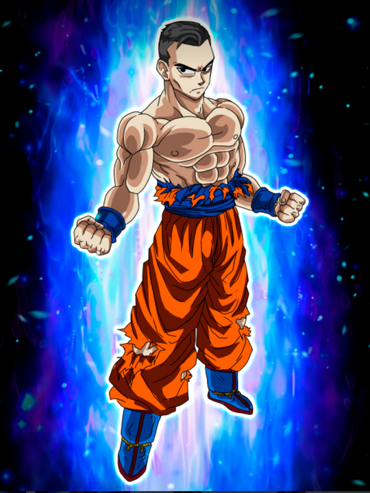 SPACE WARRIOR - GOKU CUSTOM ARTWORK , Dragon Ball, Dragon Ball Anime Portrait, Goku, Goku SS4, product:turn-me-saiyan
