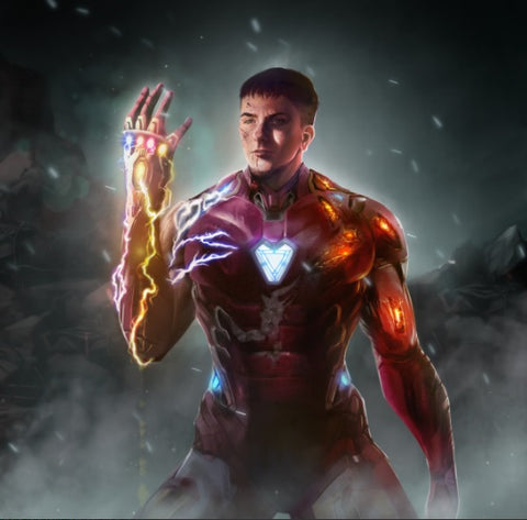 TO BE FEARED OR RESPECTED - MARVEL CUSTOM ARTWORK , Iron Man, Marvel Custom Drawing, Marvel Hero, Marvel hero Customized Portrait, Marvel Personalized Digital Portraits, Marvel Universe, product:turn-me-marvel-hero-gold