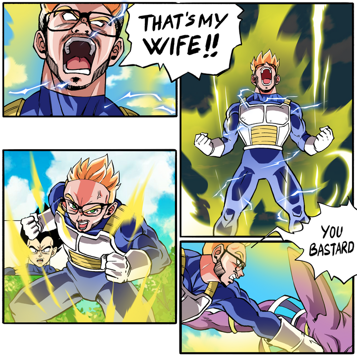 Man's Duty , Dragon Ball, Man's Duty, product:turn-me-saiyan, Super Saiyan, Vegeta