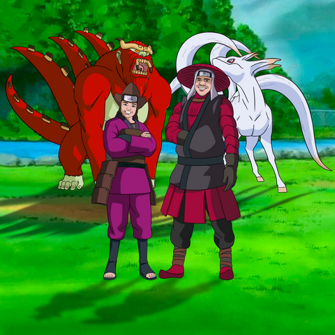 Move Forward - Naruto Custom Anime Portrait , Han, Move Forward, naruto, Naruto Custom Anime Portrait, product:turn-me-ninja, Roshi, Tailed Beasts