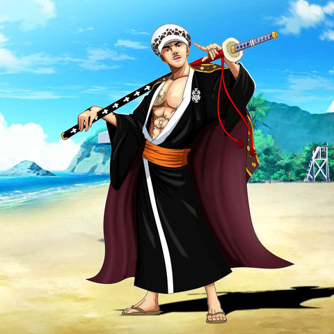 The Surgeon of Death - One Piece Cartoon Illustration , One Piece, One Piece Cartoon Illustration, product:turn-me-pirate, The Surgeon of Death, Trafalgar Law