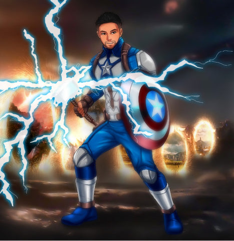 Tight corner , Captain America, Marvel Hero, Marvel Universe, product:turn-me-marvel-hero, Tight corner