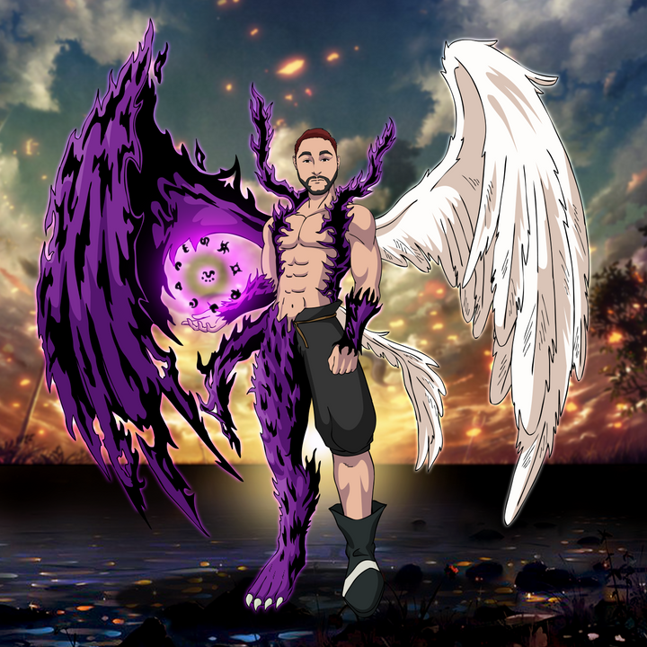 Never Giving Up - Black Clover Cartoon Illustration , Asta, Black Clover, Black Clover Cartoon Illustration, Magic Knight, Never Giving Up, product:turn-me-magic-knight