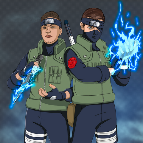 The Bitter End - Naruto Team Custom Anime Portrait , Iruka, Kakashi, naruto, Naruto Team Custom Anime Portrait, product:turn-me-ninja, The Bitter End