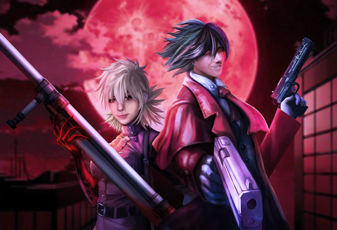 Showtime , Alucard, Hellsing, product:turn-me-other-gold, Seras, Vampire