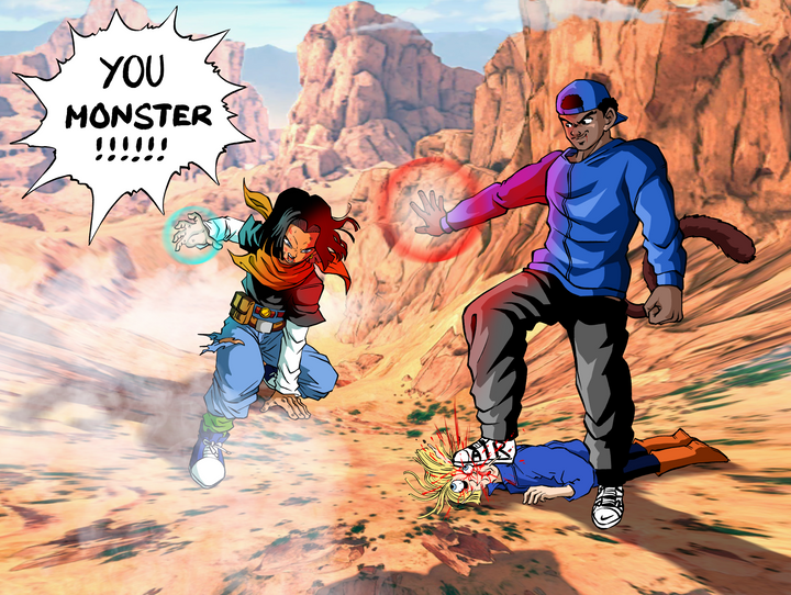 The Monster - Dragon Ball Custom Anime Portrait , Dragon Ball, Dragon Ball Custom Anime Portrait, Goku, product:turn-me-saiyan, The Monster, Trunks