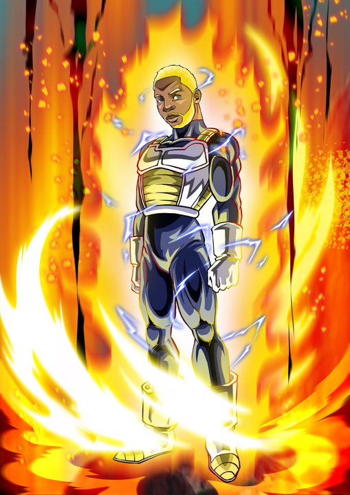 The Pride - Dragon Ball Portrait Illustration , Dragon Ball, Dragon Ball Portrait Illustration, product:turn-me-saiyan, The Pride, Vegeta