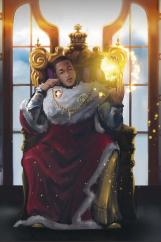 MAGIC EMPEROR - BLACK CLOVER CUSOM ARTWORK , Black Clover, Black Clover Personalized Digital Portraits, product:turn-me-other-premium