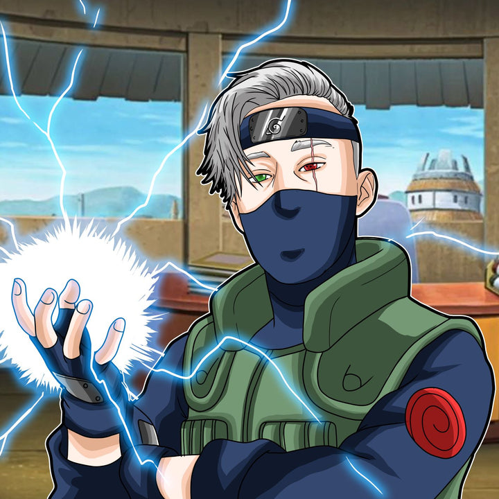 No Time Like The Present - Naruto Portrait Illustration , Kakashi, naruto, Naruto Portrait Illustration, No Time Like The Present, product:turn-me-ninja