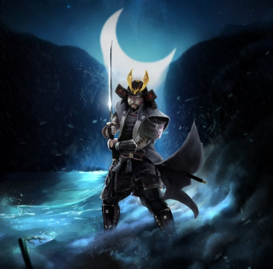 A SAMURAI HONOR - CUSTOMIZED PORTRAIT , custom art, customized portrait, product:turn-me-ninja-gold, Samurai, samurai art, sun tzu