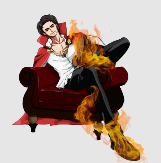 TOO SPICY - ONE PIECE CUSTOM ARTWORK , One Piece, One Piece Custom Anime Portrait, One Piece Custom Drawing, One Piece Customized Portrait, One Piece Personalized Digital Portraits, product:turn-me-pirate, Sanji