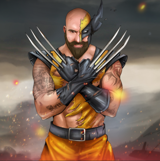 GROW THOSE BACK - MARVEL CUSTOM ARTWORK , Marvel Custom Drawing, Marvel Hero, Marvel hero Customized Portrait, Marvel Personalized Digital Portraits, Marvel Universe, product:turn-me-marvel-hero, Wolverine