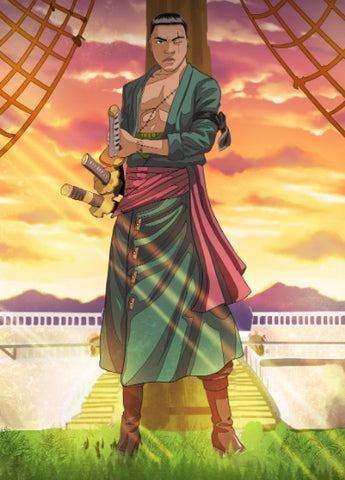 ACCEPTANCE - ONE PIECE CUSTOM ARTWORK , One Piece, One Piece Custom Anime Portrait, One Piece Custom Drawing, One Piece Personalized Digital Portraits, product:turn-me-pirate, Zoro