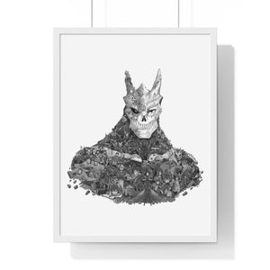 KAIJU NO. 8 BLACK & WHITE FRAMED POSTER KAIJU NO. 8 BLACK & WHITE FRAMED POSTER