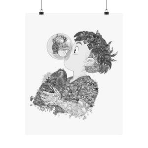 PONYO BLACK & WHITE POSTER PONYO BLACK & WHITE POSTER