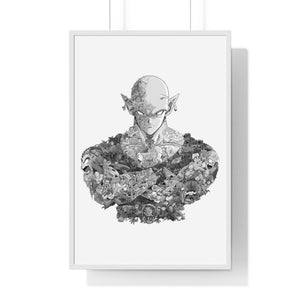 PICCOLO BLACK & WHITE FRAMED POSTER PICCOLO BLACK & WHITE FRAMED POSTER