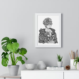 TRAFALGAR LAW BLACK & WHITE FRAMED POSTER TRAFALGAR LAW BLACK & WHITE FRAMED POSTER