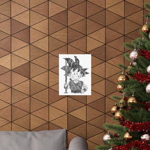 KID GOKU BLACK & WHITE POSTER KID GOKU BLACK & WHITE POSTER