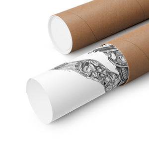 AANG BLACK & WHITE POSTER (Colored Eyes) AANG BLACK & WHITE POSTER (Colored Eyes)