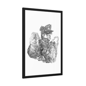 JOTARO BLACK & WHITE FRAMED POSTER JOTARO BLACK & WHITE FRAMED POSTER