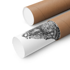 ABRAHAM LINCOLN BLACK & WHITE POSTER ABRAHAM LINCOLN BLACK & WHITE POSTER