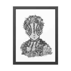 AKAZA BLACK & WHITE FRAMED POSTER AKAZA BLACK & WHITE FRAMED POSTER