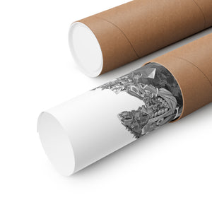 EVA 01 BLACK & WHITE POSTER EVA 01 BLACK & WHITE POSTER