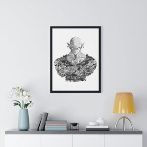 PICCOLO BLACK & WHITE FRAMED POSTER PICCOLO BLACK & WHITE FRAMED POSTER