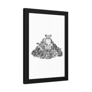 KUMA BLACK & WHITE FRAMED POSTER KUMA BLACK & WHITE FRAMED POSTER
