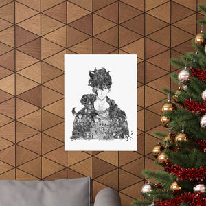 SUNG JINWOO BLACK & WHITE POSTER SUNG JINWOO BLACK & WHITE POSTER