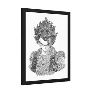 GOGETA BLACK & WHITE FRAMED POSTER GOGETA BLACK & WHITE FRAMED POSTER