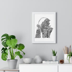 EDWARD ALPHONSE BLACK & WHITE FRAMED POSTER EDWARD ALPHONSE BLACK & WHITE FRAMED POSTER