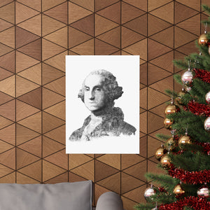 GEORGE WASHINGTON BLACK & WHITE POSTER GEORGE WASHINGTON BLACK & WHITE POSTER