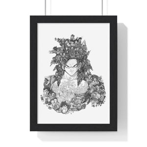 GOKU SSJ4 BLACK & WHITE FRAMED POSTER GOKU SSJ4 BLACK & WHITE FRAMED POSTER