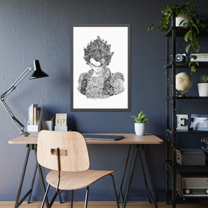 GOGETA BLACK & WHITE FRAMED POSTER GOGETA BLACK & WHITE FRAMED POSTER