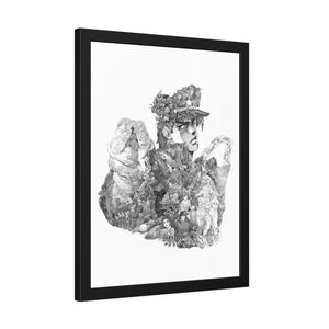 JOTARO BLACK & WHITE FRAMED POSTER JOTARO BLACK & WHITE FRAMED POSTER