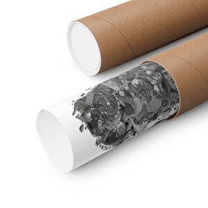 KAIJU NO. 8 BLACK & WHITE POSTER KAIJU NO. 8 BLACK & WHITE POSTER