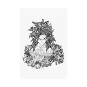 GOKU SSJ4 BLACK & WHITE POSTER GOKU SSJ4 BLACK & WHITE POSTER