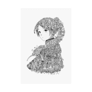 FRIEREN BLACK & WHITE POSTER FRIEREN BLACK & WHITE POSTER