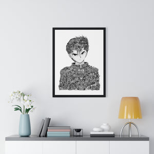 YUSUKE BLACK & WHITE FRAMED POSTER YUSUKE BLACK & WHITE FRAMED POSTER