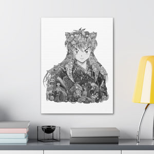 INUYASHA BLACK & WHITE CANVAS INUYASHA BLACK & WHITE CANVAS